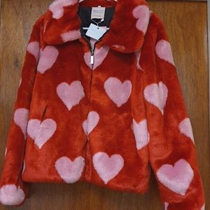 Skinny Dip London Faux Fur Heart Coat ❤